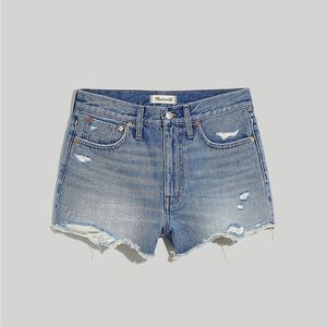 Madewell relaxed denim shorts, renfield wash